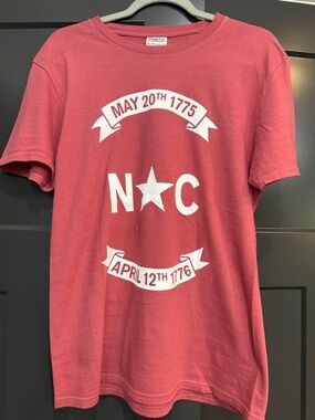 Port and Company Coral Red NC Star Short Sleeve Tee